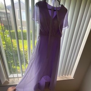 Lavender bridesmaid dress